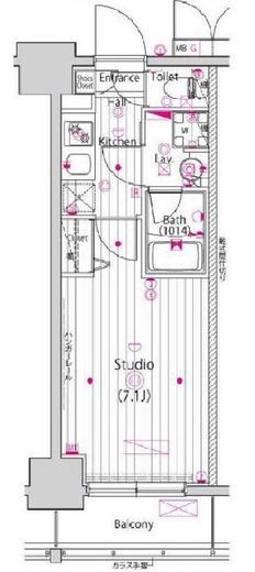 ガーラ横濱関内グランドステージ　9F1号室　間取り