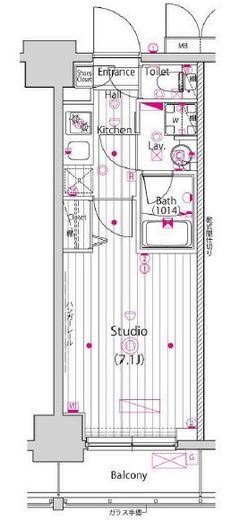 ガーラ横濱関内グランドステージ　409号室　間取り