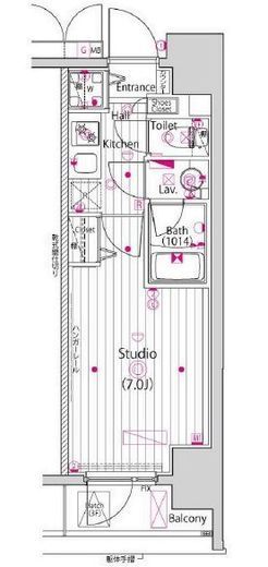 ガーラ横濱関内グランドステージ　212号室　間取り