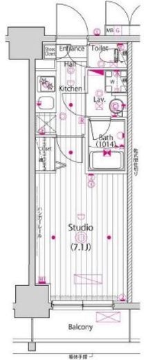 ガーラ横濱関内グランドステージ　313号室　間取り