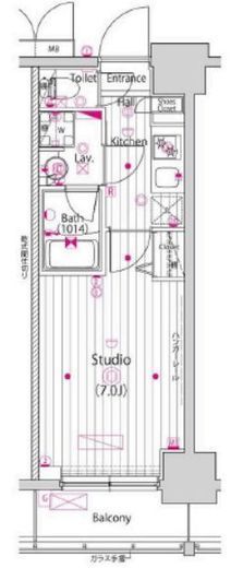 ガーラ横濱関内グランドステージ　810号室　間取り