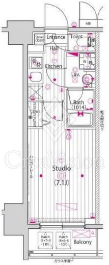 ガーラ横濱関内グランドステージ　507号室　間取り