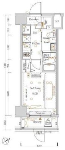 Log鶴見 (ログ鶴見)　603号室　間取り