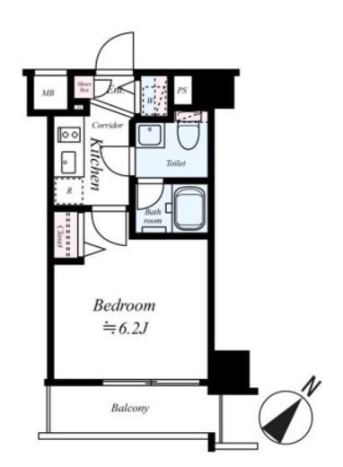 SYNEX横濱阪東橋Ⅱ(シーネクス横濱阪東橋Ⅱ)　602号室　間取り
