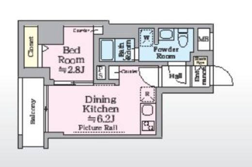 アイルプレミアム横浜ノルド　305号室　間取り