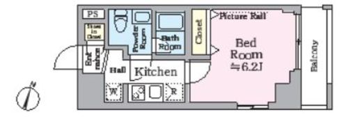 アイルプレミアム横浜ノルド　501号室　間取り