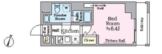 アイルプレミアム横浜ノルド　502号室　間取り