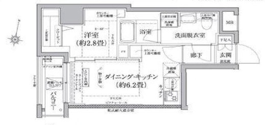アイルプレミアム横浜ノルド　505号室　間取り