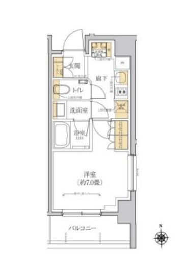 グレーシアフィット横浜　404号室　間取り