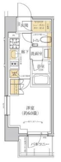 グレーシアフィット横浜　601号室　間取り