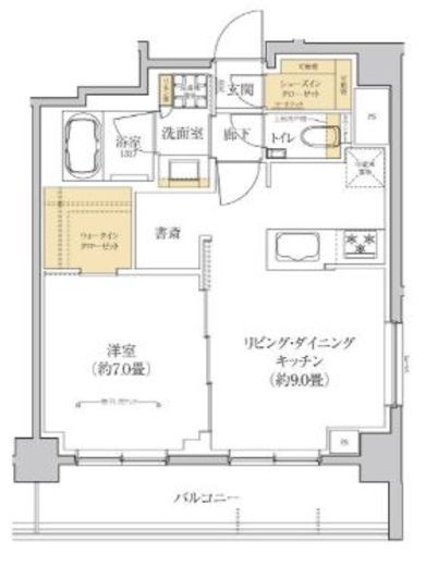 グレーシアフィット横浜　902号室　間取り