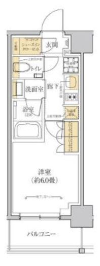 グレーシアフィット横浜　802号室　間取り