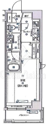 SQUARE CITY東白楽MAXIV(スクエアシティ東白楽マキシブ)　704号室　間取り