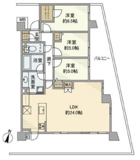 プロミライズ青葉台ステーションサイド　D209号室　間取り