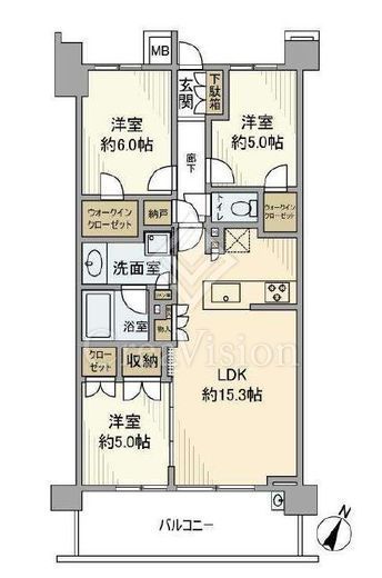 プロミライズ青葉台ステーションサイド　C409号室　間取り