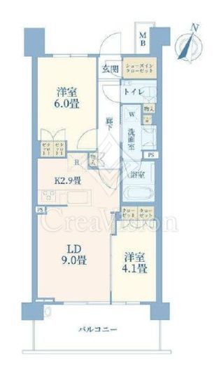 プロミライズ青葉台ステーションサイド　A209号室　間取り