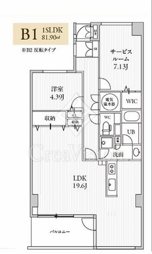 TLRレジデンス磯子駅前　602号室　間取り