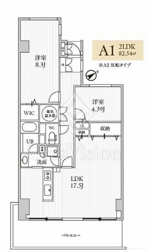 TLRレジデンス磯子駅前　801号室　間取り
