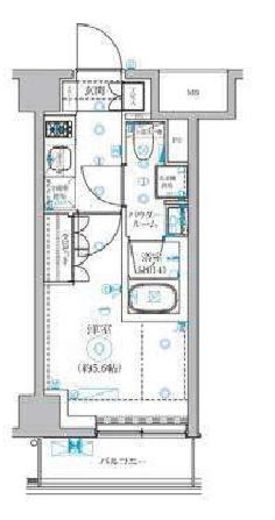 セジョリ横浜WESTⅡ　304号室　間取り