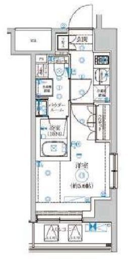 セジョリ横浜WESTⅡ　401号室　間取り