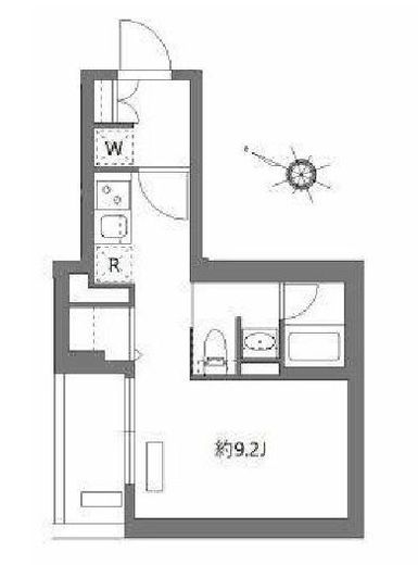 AZEST阪東橋Ⅱ　1002号室　間取り