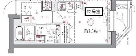 AZEST阪東橋Ⅱ　1003号室　間取り