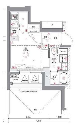 AZEST阪東橋Ⅱ　201号室　間取り