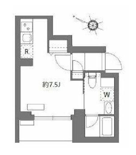 AZEST阪東橋Ⅱ　501号室　間取り