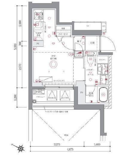 AZEST阪東橋Ⅱ　601号室　間取り