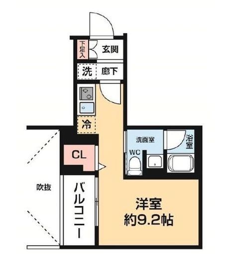 AZEST阪東橋Ⅱ　602号室　間取り