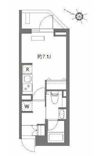 AZEST阪東橋Ⅱ　603号室　間取り