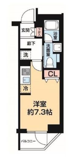 AZEST阪東橋Ⅱ　905号室　間取り