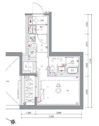 AZEST阪東橋Ⅱ　202号室　間取り
