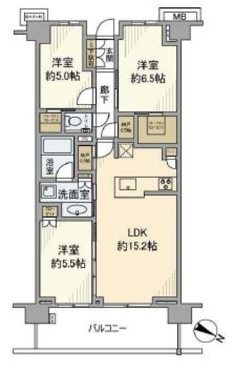 プラウド青葉台　308号室　間取り
