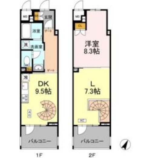 リーラ横浜川和町　204号室　間取り
