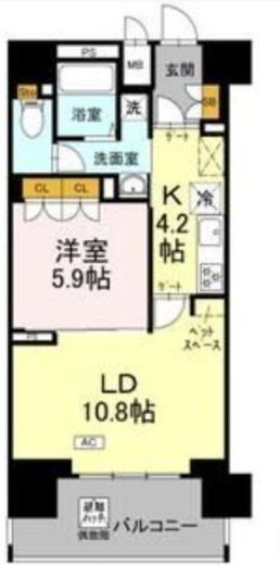 リーラ横浜川和町　213号室　間取り