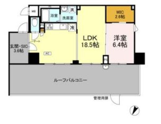 リーラ横浜川和町　214号室　間取り