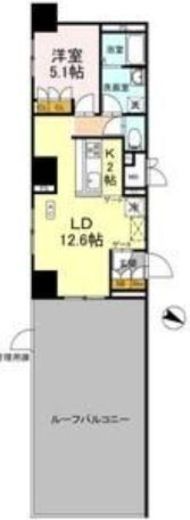 リーラ横浜川和町　215号室　間取り