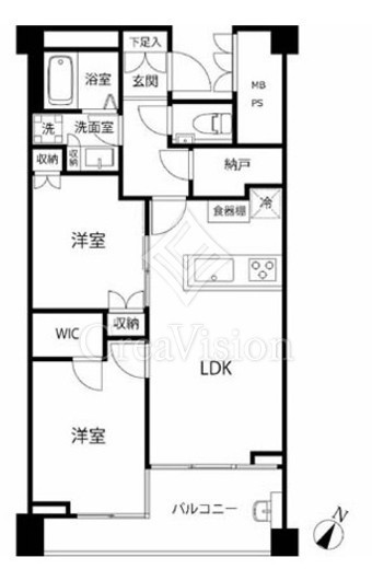 フィールド川和　203号室　間取り