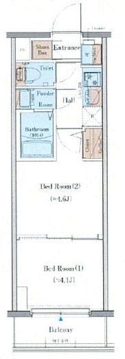 エステムコート横浜　906号室　間取り
