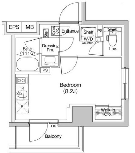 ザ・パークハビオ川口　207号室　間取り