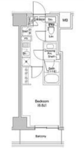 ザ・パークハビオ川口　603号室　間取り