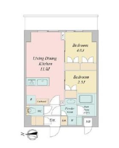 LIME RESIDENCE KAWAGUCHI EAST　1002号室　間取り