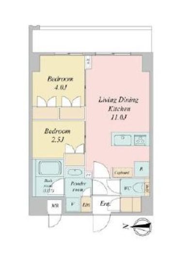 LIME RESIDENCE KAWAGUCHI EAST　411号室　間取り