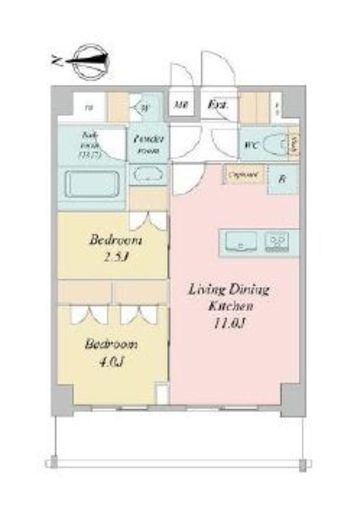 LIME RESIDENCE KAWAGUCHI EAST　604号室　間取り