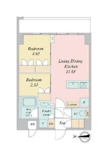 LIME RESIDENCE KAWAGUCHI EAST　606号室　間取り