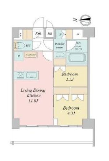 LIME RESIDENCE KAWAGUCHI EAST　801号室　間取り