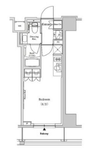 ザ・パークハビオ蕨　202号室　間取り