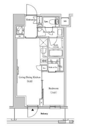 ザ・パークハビオ蕨　403号室　間取り