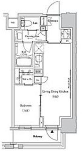 ザ・パークハビオ蕨　804号室　間取り